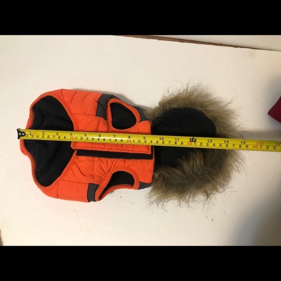 Dog Jacket. Orange. XS. Like NEW - Picture 2 of 4